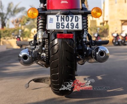 Twin shocks and twin exit exhaust!