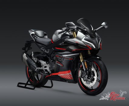 Powered by a 450cc parallel-twin cylinder DOHC engine.