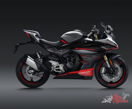 Zircon Black with Velocity Grey and Red accents.