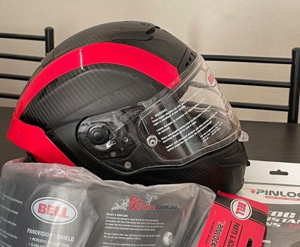 We went with the tinted visor of course...