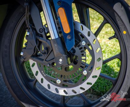 J.Juan opposed four-piston caliper.