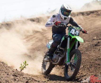 Jai Constantinou on his Empire Kawasaki machine.