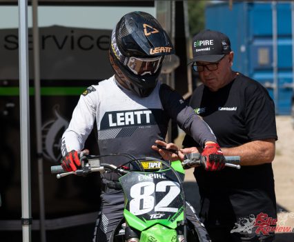 Campbell Williams on the 2023 KX250.