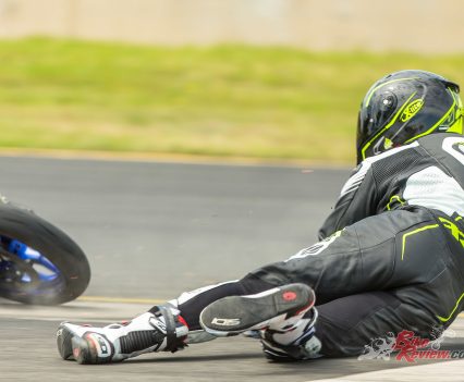 Zane has had plenty of stacks in his old IXON Starburst leathers.