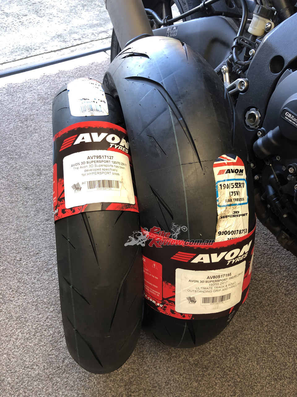 We currently have a set of Avon 3D Supersport tyres in for review.
