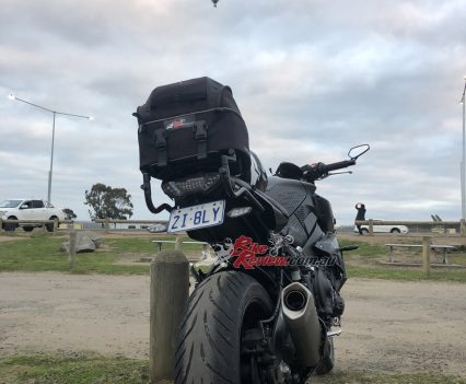 The T32 tyres fitted up to Taka's MT-10.