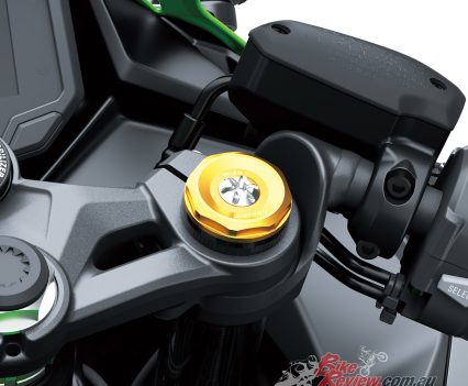 Both versions get 37mm SHOWA Big Piston Forks.