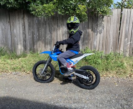 We let the kids have a quick spin out the back.