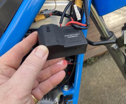 Swapping the control unit over.