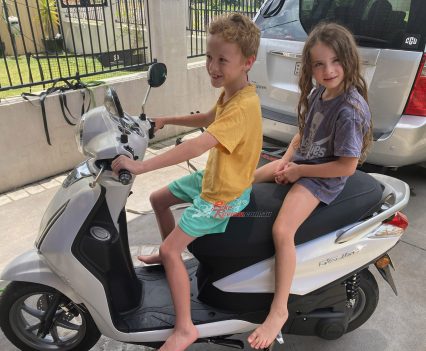 The kids were stoked, they love it, Anthony wants to take it for a spin on the road, maybe in a few years!