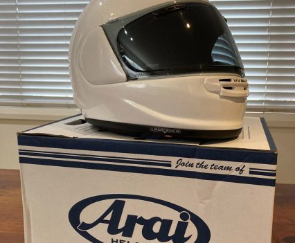 My Diamond White Arai Quantic.