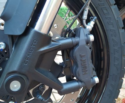 Single 300mm J.Juan caliper at the front.