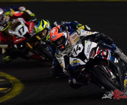 With five laps to run, Waters was out to a three-second lead with a gaggle of chasers: Allerton, Halliday, Herfoss, Sissis and Pearson.