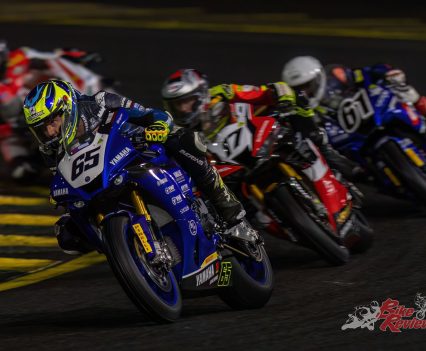 Elbows were out at the restart, Halliday, Herfoss, Sissis and Pearson all battling for that top spot.