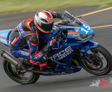 Race two was red-flagged due to an accident. The crazy racing would continue later in the arvo...