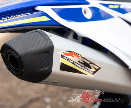 FMF expansion chamber, Sherco 250 and 300 SE Factory.