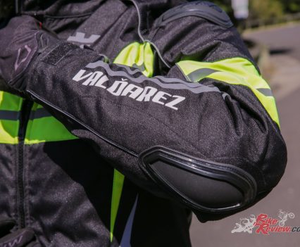 Tough elbow protection.