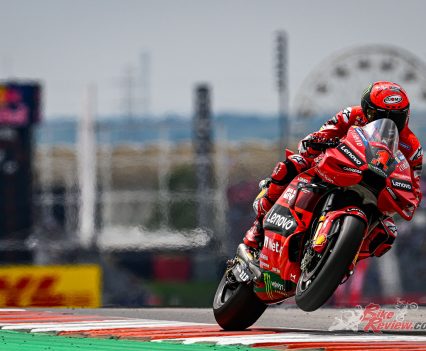Back at the front, Bagnaia began to stretch out the field as he put down some lightning-fast pace.