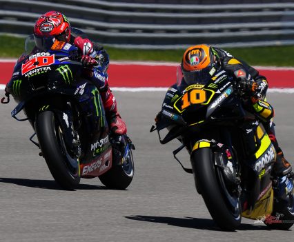 A lap later and it was Martin next on the scene to duel Quartararo, and no.89 made shortish work of it, blasting past up into fourth.