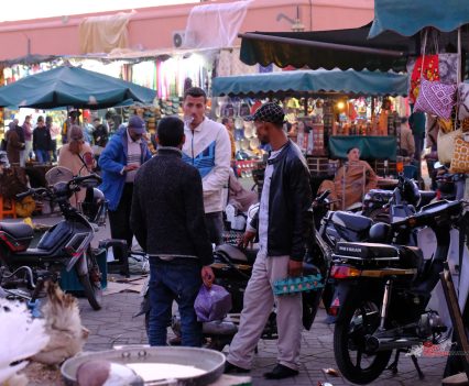 The Djemaa el-Fna is like a bike shop.