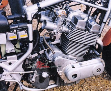 In 1970, the Laverda motor’s top end evolved into a DOHC format.