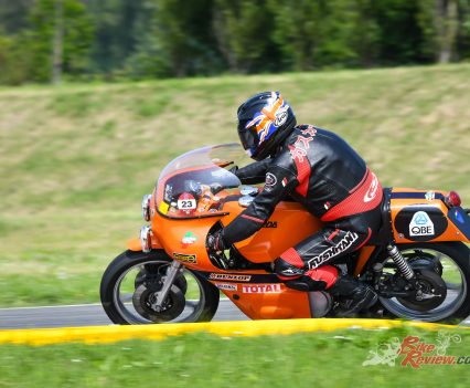 AC had the honour of two sessions on the busy 12-turn 2.38km Varano circuit aboard a bike whose engine remains essentially untouched since it was built up in 1976 after Laverda had retired from racing.