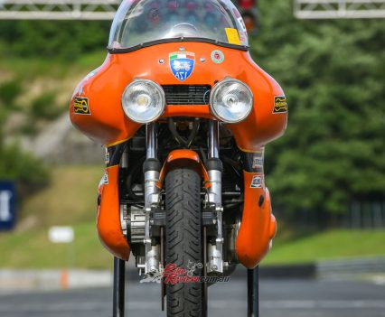 Oil cooler fitted in the nose.