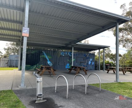 There's a little Kiosk.