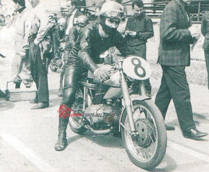 1963 Gino Tondo on 175 MotoBi.