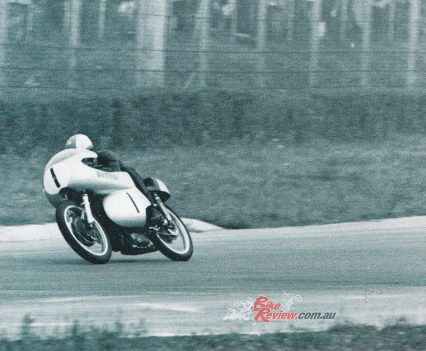 1967 Gino Tondo wins Italian Junior 250 round at Monza on MotoBi.