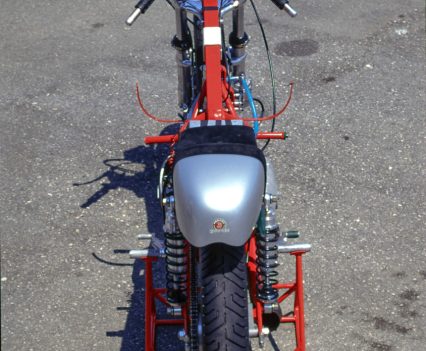 Reenforced with tubular steel bracing.