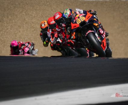 Binder was on the move though, pushing his way past Marini to set the fastest lap and latch himself onto the back of the top 3.