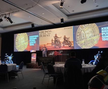 It was great to listen to the bosses from Royal Enfield talk about the Super Meteor with great enthusiasm.