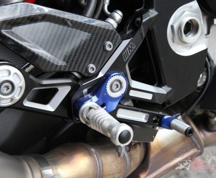 Billet alloy race rearsets.