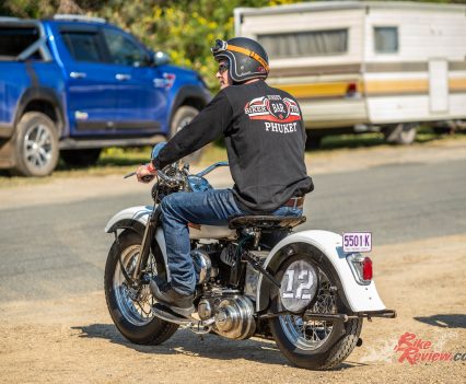 Festivities carried on for multiple days as the riders set up shop in town.