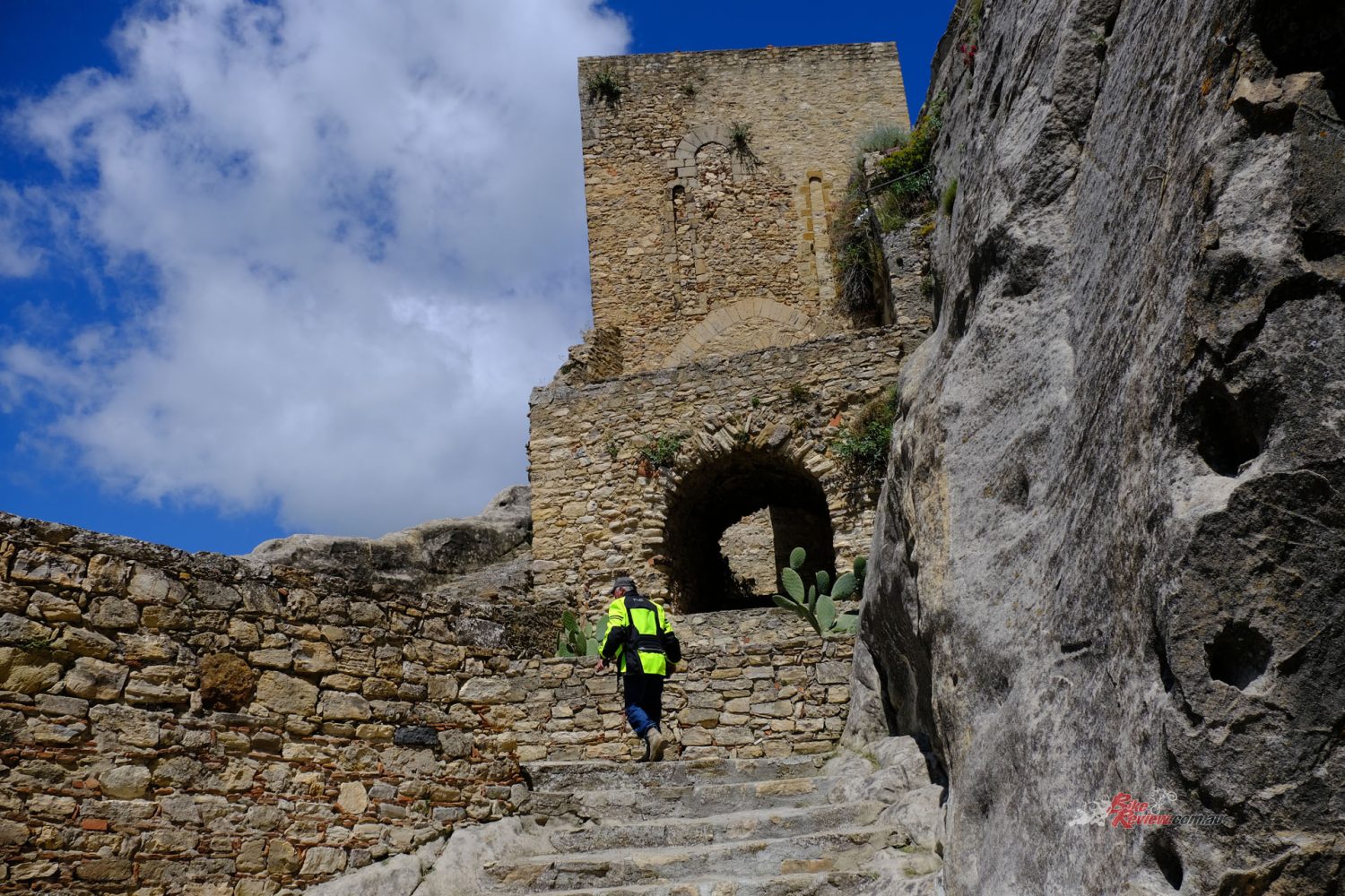 There are some relatively “modern” castles – one from 1316 and the other, carved from a solid mountain, from Norman times.