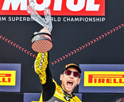 Reigning Champion Alvaro Bautista was one of two riders to use the SCX tyre as everyone else opted for the new SCQ at Misano.
