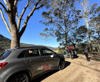 The roads are perfectly pathed for cars and bikes of all sizes.