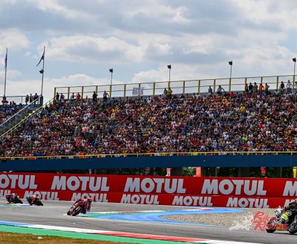 As Bezzecchi eked out a tenth here and a hundredth there, the first key move was Aleix Espargaro getting past a slightly scrappy Martin, and as the laps ticked down Quartararo started to home in on Binder.