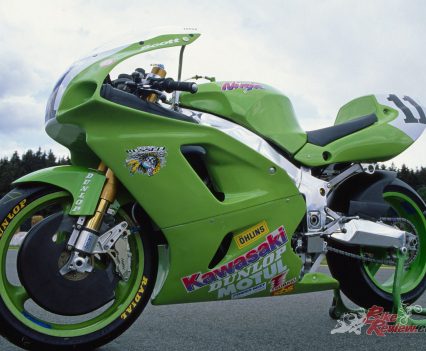 "A multi-adjustable streetbike chassis was an inevitable spinoff from Superbike racing, but in fact while the team did experiment a little with the adjustable swingarm pivot, Doyle admitted they usually came back to the original settings."