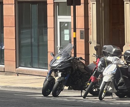 Three-wheeled machines are actually a big thing here. This was the first time I'd ever seen a Niken in the wild...