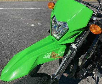 Bright halogen headlight.