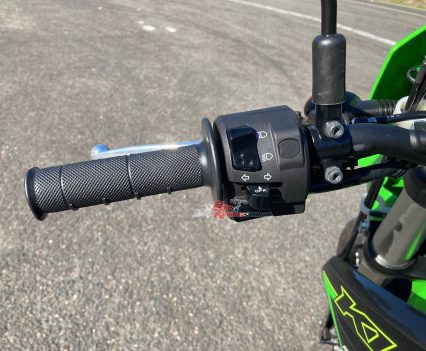 Left side switchblock and handlebar.