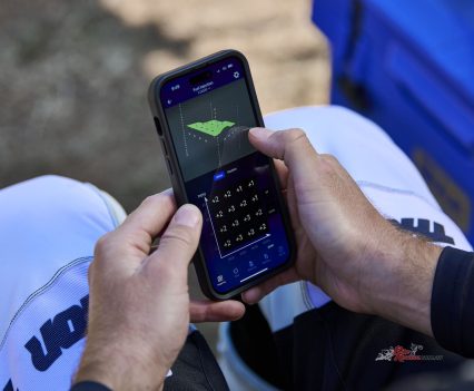 Setting up the rider maps.