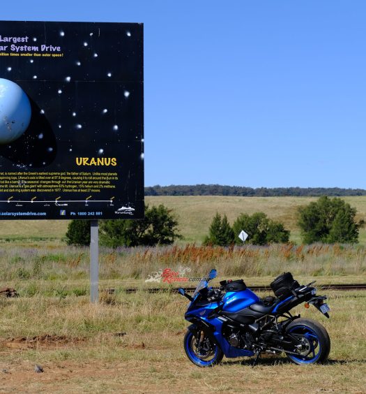 Stopping to look at the various planets was a lot more interesting than the Black Stump.
