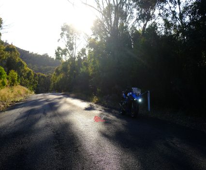 Nothing to fear in darkness with the GT’s lights – except that there is a lot of wildlife up there!