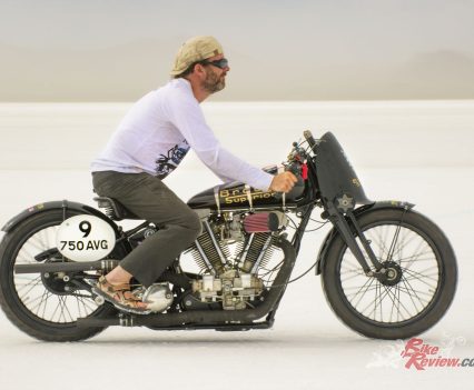 The exhaust system was basically a straight through equal length design concocted by Sam himself, with each pipe having an equal number of bends to its mate.