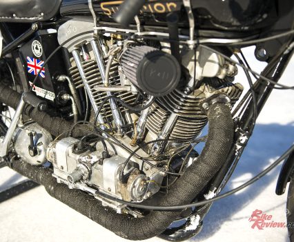 Lovegrove-tuned 750cc V-twin JAP engine, one of a small batch produced in 1954 of around 30 special race motors.