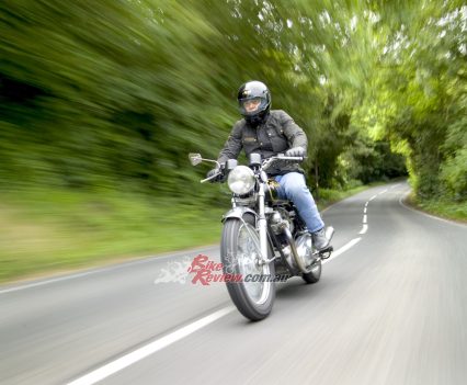 John on his own Commando 850 in 2004.