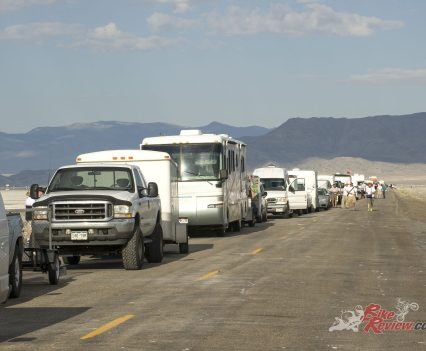 In line for tech day.